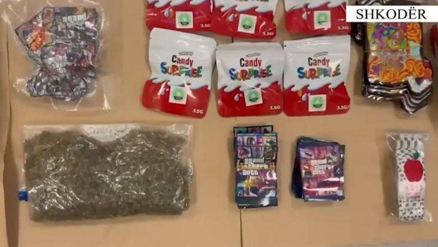 28-vjeçari në Shkodër paketonte kanabisin si “Candy surprise” dhe e shiste pranë shkollave