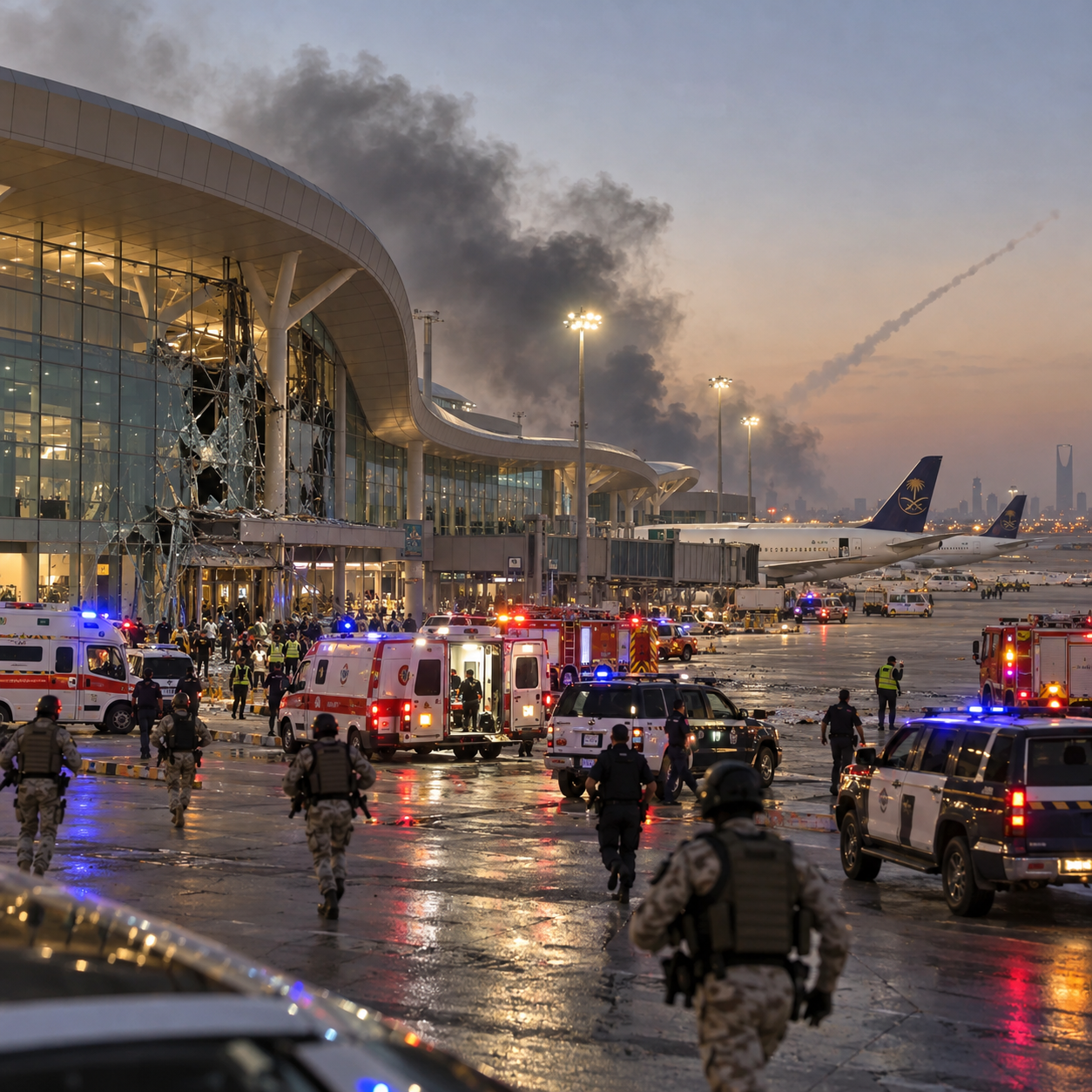 Një ditë pas sulmit me 12 viktima, Huthët godasin sërish aeroportin e Riadit