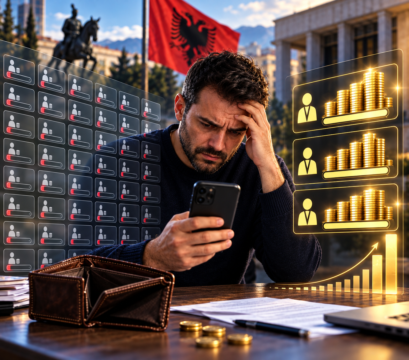 Mbi 1 milion llogari bankare në Shqipëri kanë pothuajse 0 lekë brenda