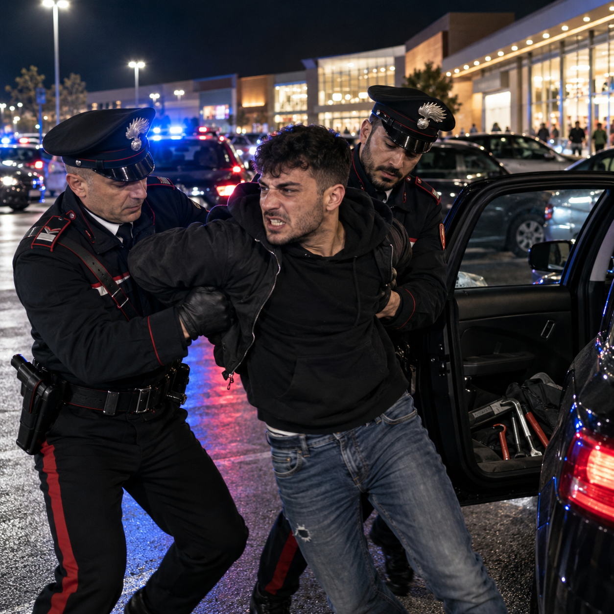 Tentoi të arratisej dhe goditi dy karabinierë, arrestohet 27-vjeçari shqiptar në Itali