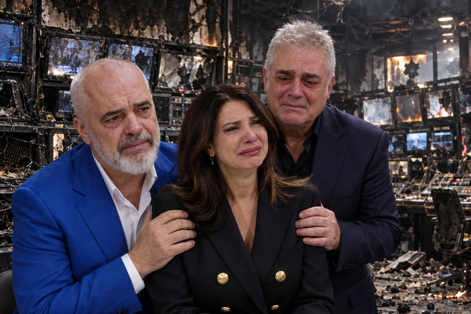 Lajm i zi për Edi Ramën  Televizioni i tij përfshihet nga flakët 