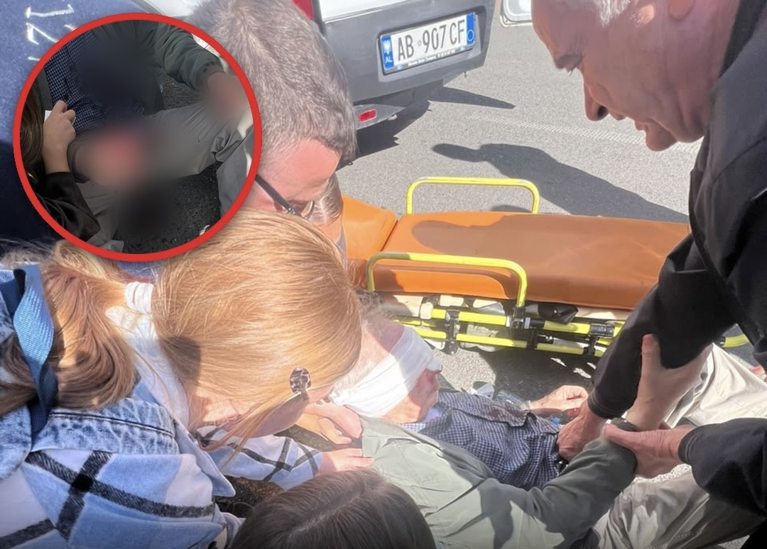 Trotuaret e dëmtuara në Tiranë rrezik për qytetarët, i moshuari rrëzohet dhe mbulohet në gj*k