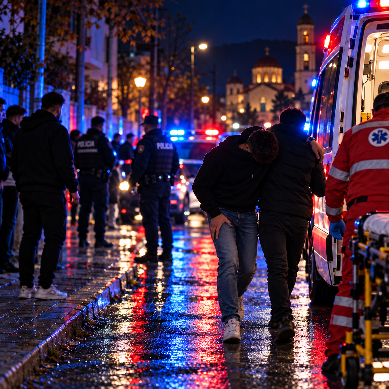 Sherr mes të rinjve në Korçë  19 vjeçari goditet me thikë dhe përfundon në spital