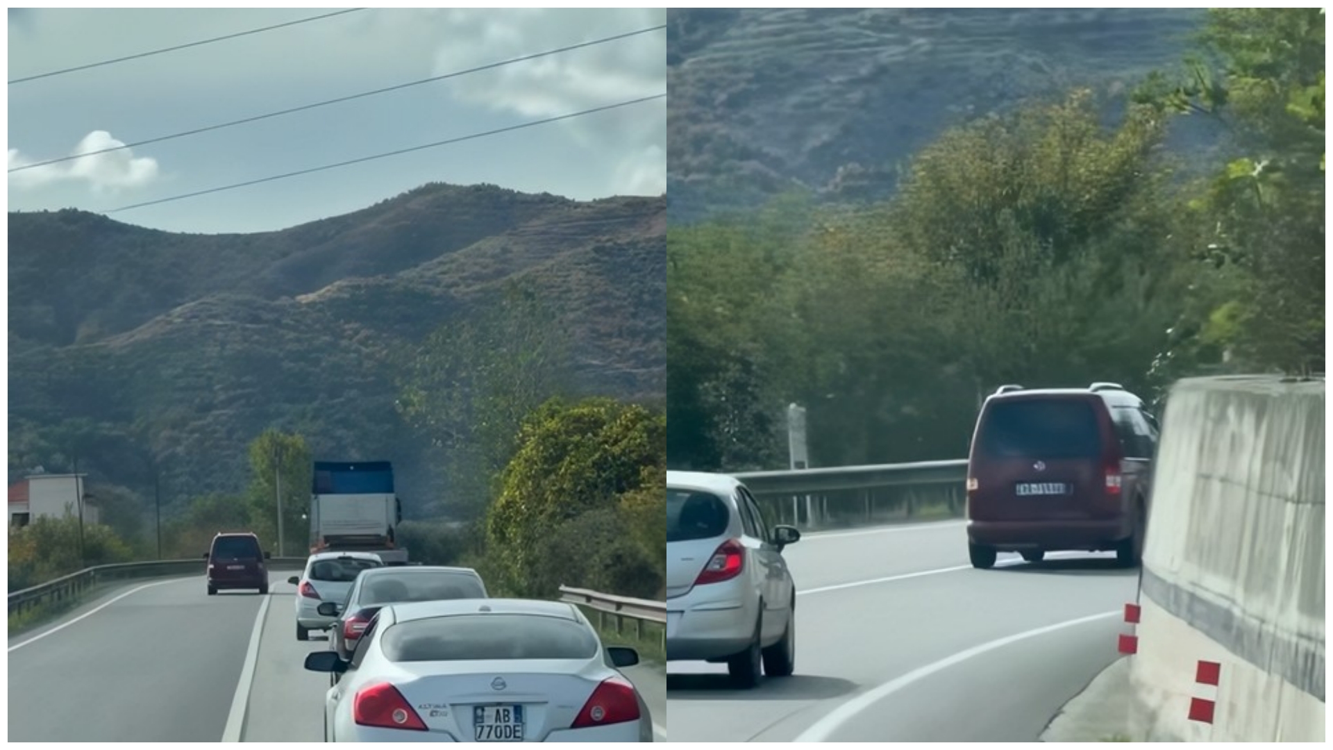 “Për pak na morën në qafë”, shoferi denoncon manovrat e rrezikshme në aksin Elbasan-Peqin
