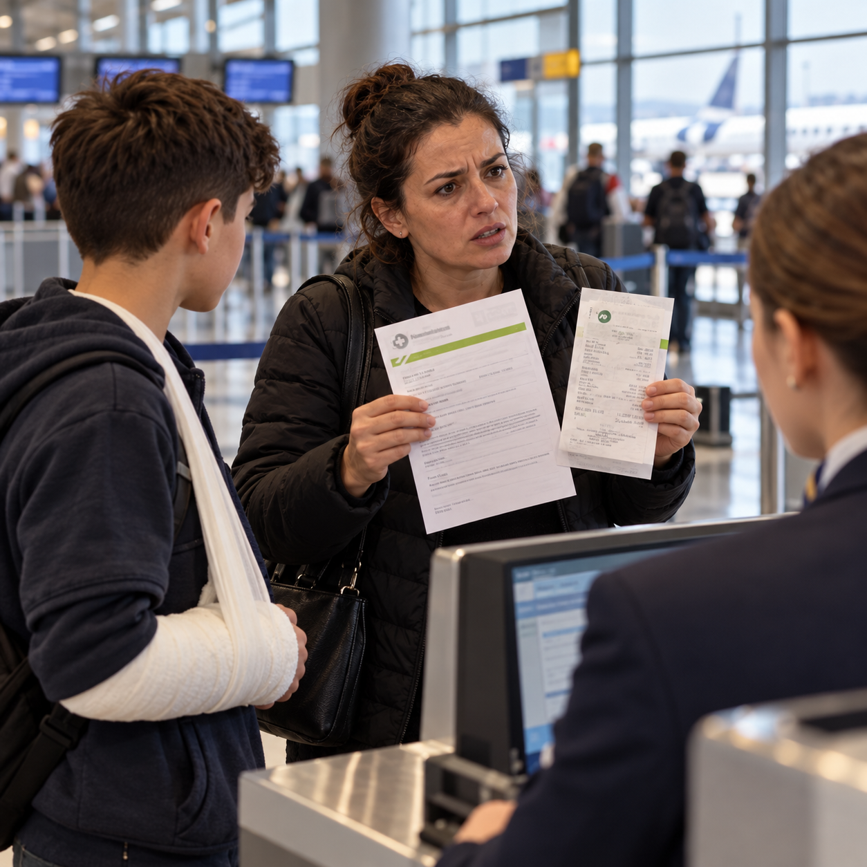13-VJEÇARIN E BËJNË 126 VJEÇ NË RAPORTIN MJEKËSOR! Babai denoncon trajtimin në Aeroportin e Prishtinës: “Mos i keqtrajtoni mërgimtarët!”