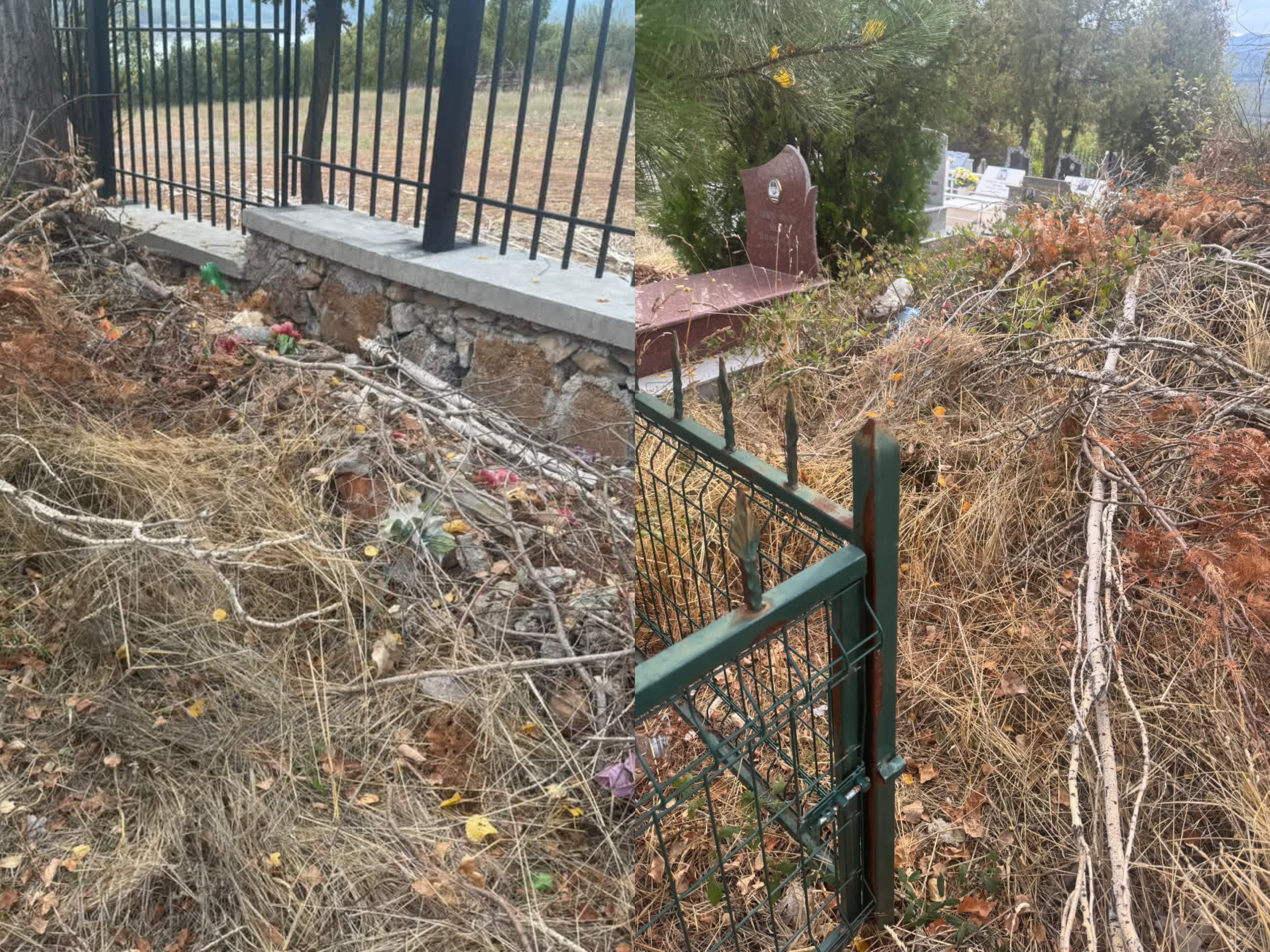 Degët e lëna pas punimeve pengojnë kalimin në varrezat e Kukësit