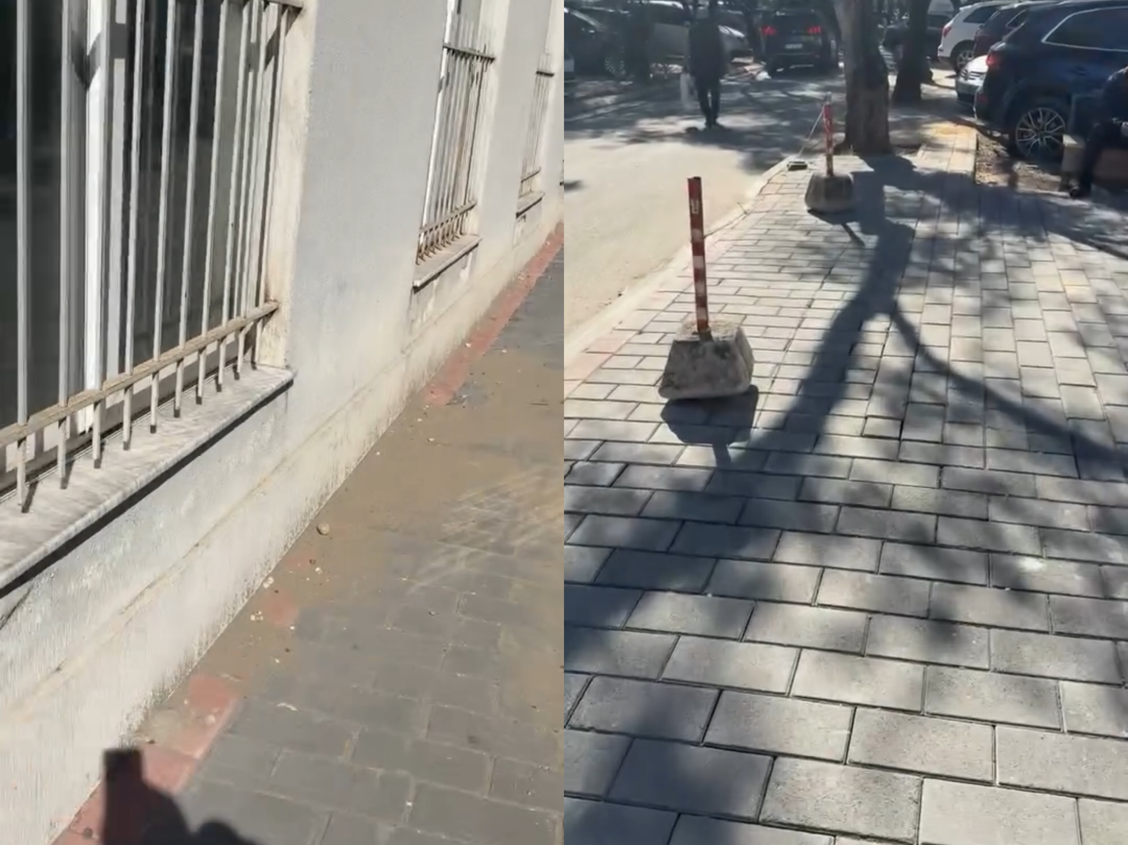 Kaos te Spitali i Traumës  makinat zënë trotuaret dhe mbeturinat cepat e mureve