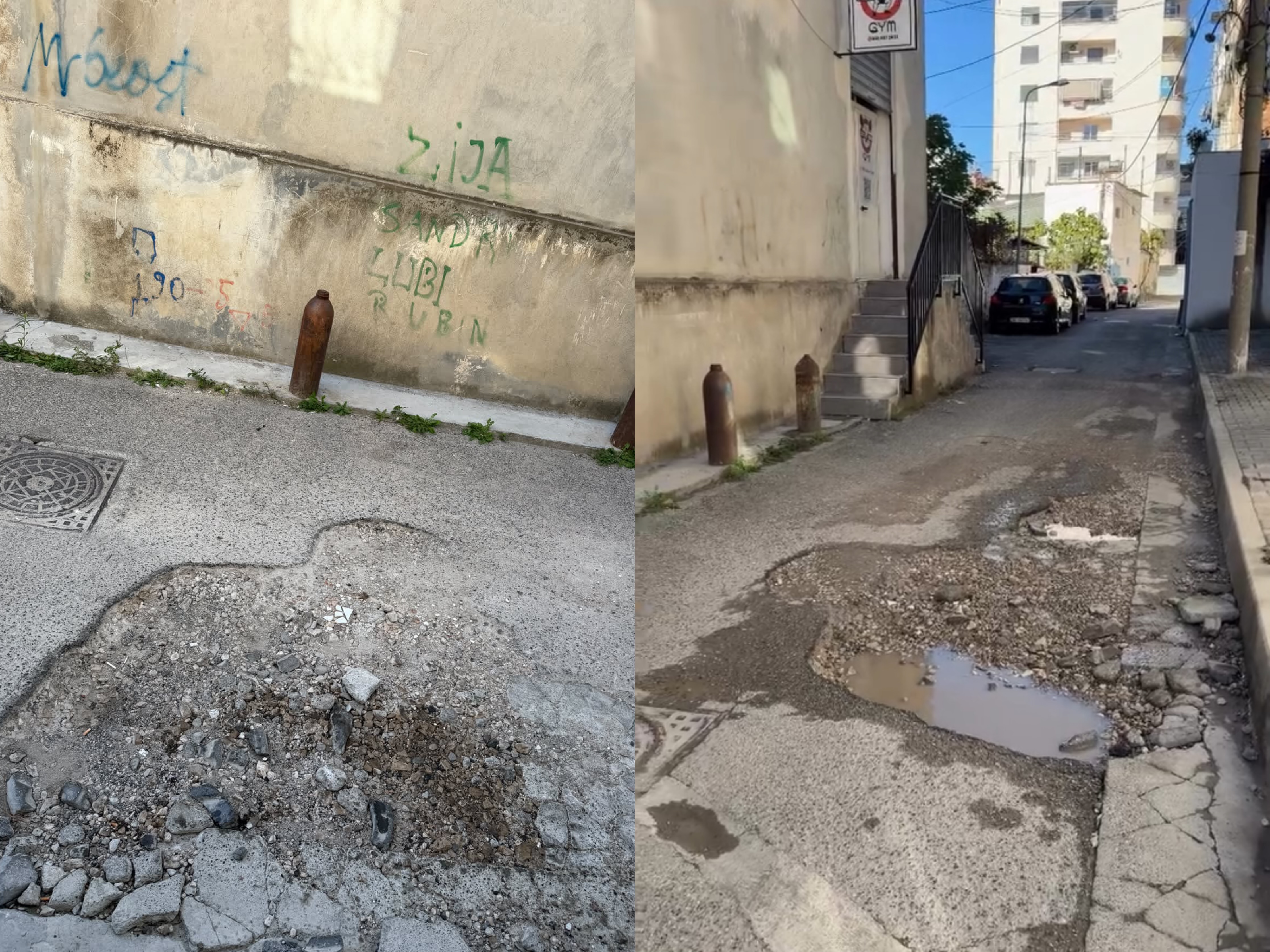 “Uji i rrugëve po na myk muret e shtëpisë, Bashkia Durrës s’merr masa”